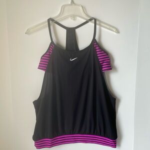 Nike Women's Large 2 in 1 Training Bra Tank Top Padded
